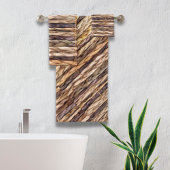 tropischer Strand rustikal geflochtene Korbweide Badhandtuch Set