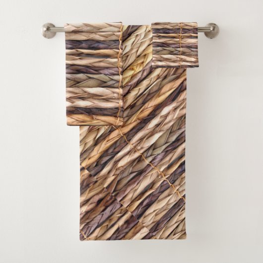 tropischer Strand rustikal geflochtene Korbweide Badhandtuch Set (Insitu)