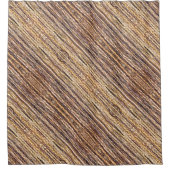 tropischer Strand rustikal geflochtene Korbweide Duschvorhang (Vorderseite)