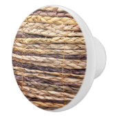 tropischer Strand rustikal geflochtene Korbweide Keramikknauf (Rechts)