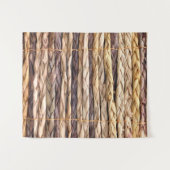 tropischer Strand rustikal geflochtene Korbweide Wandteppich (Vorderseite (Horizontal))