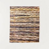 tropischer Strand rustikal geflochtene Korbweide Wandteppich (Vorderseite)