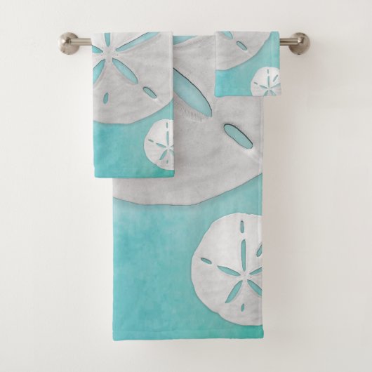 Tropischer Strand Sand Dollar Türkisches Wasser Fa Badhandtuch Set (Insitu)