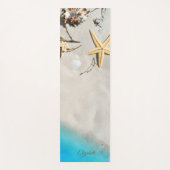 Tropischer Strand, Sand, Seashell, Seastar - Perso Yogamatte (Vorderseite)