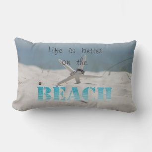 Tropischer Strand,Sand ,Seestern,Eheringe Lendenkissen