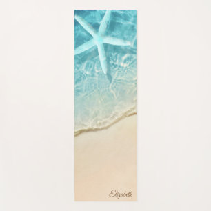 Tropischer Strand, Sand, Seestern Yogamatte