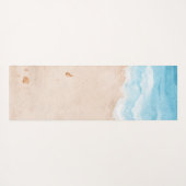 Tropischer Strand, Sand, Stars Seashells Yogamatte (Rückseite (Horizontal))