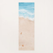 Tropischer Strand, Sand, Stars Seashells Yogamatte (Rückseite)