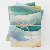 Tropischer Strand Sand und Meer Geschenkpapier Set (Beispiel)