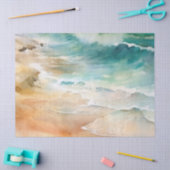 Tropischer Strand Sand und Meer Seidenpapier (Basteln)