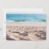 Tropischer Strand, Sandstrand, Relaxing-Party Einladung (Rückseite)