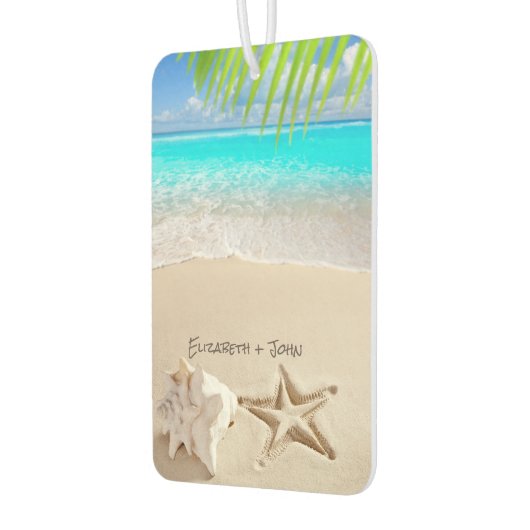 Tropischer Strand, Seastar, Seashell Autolufterfrischer (Links)