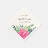 Tropischer Strand Serviette (Ecke)