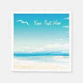 Tropischer Strand Serviette (Vorderseite)