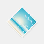 Tropischer Strand Serviette (Ecke)