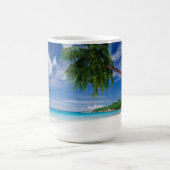 Tropischer Strand | Seychellen Kaffeetasse (Mittel)
