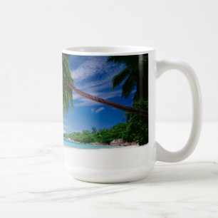 Tropischer Strand   Seychellen Kaffeetasse