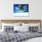 Tropischer Strand | Seychellen Leinwanddruck (Insitu (Schlafzimmer))