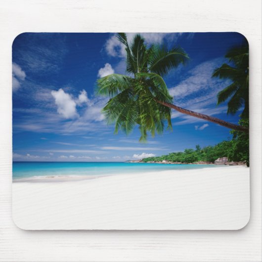 Tropischer Strand | Seychellen Mousepad (Vorne)