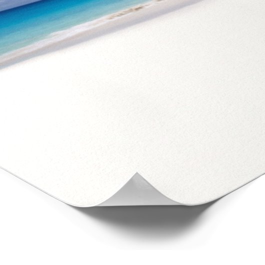 Tropischer Strand | Seychellen Poster (Ecke)