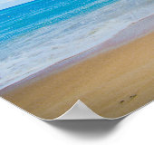 Tropischer Strand Sonne und Meer Poster (Ecke)