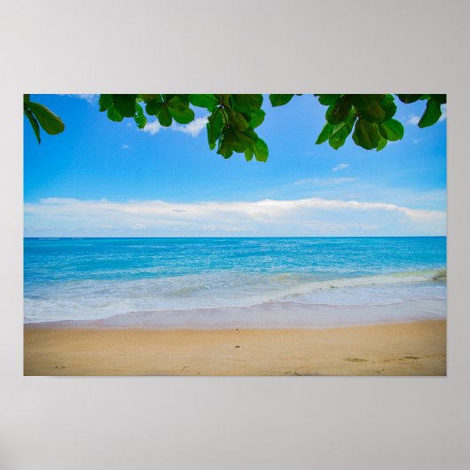Tropischer Strand Sonne und Meer Poster (Vorne)