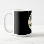 Tropischer Strand Sonnenuntergang Kaffeetasse (Links)