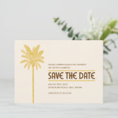 Tropischer Strand speichert die Datumskarten Save The Date (Stehend Vorderseite)