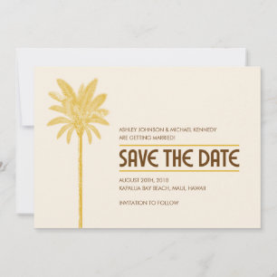 Tropischer Strand speichert die Datumskarten Save The Date