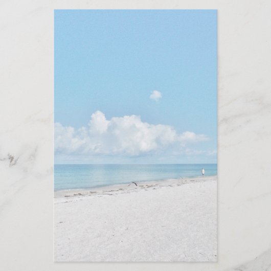 Tropischer Strand stationär Briefpapier (Vorderseite)