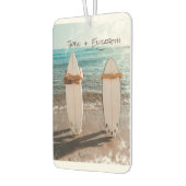 Tropischer Strand, Surfbrett Autolufterfrischer (Links)