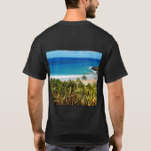 Tropischer Strand T-Shirt (Rückseite)