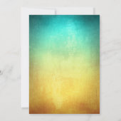 Tropischer Strand-Themed 70. Einladung (Rückseite)