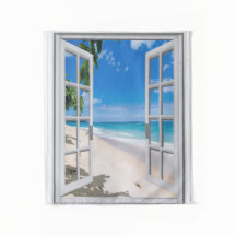Tropischer Strand-themenorientierter Wandbehang
