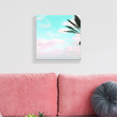 Tropischer Strand, Traum, Blick aufs Meer, Palm, s Leinwanddruck (Insitu (Wohnzimmer))