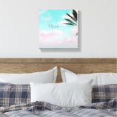 Tropischer Strand, Traum, Blick aufs Meer, Palm, s Leinwanddruck (Insitu (Schlafzimmer))