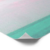 Tropischer Strand, Traum, Blick aufs Meer, Wolken, Poster (Ecke)