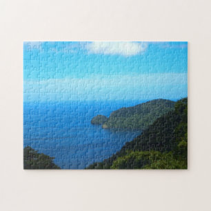Tropischer Strand Trinidad und Tobago. Puzzle