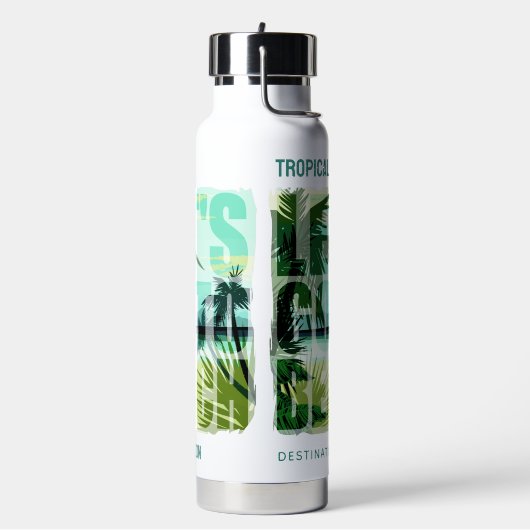 Tropischer Strand Trinkflasche (Links)
