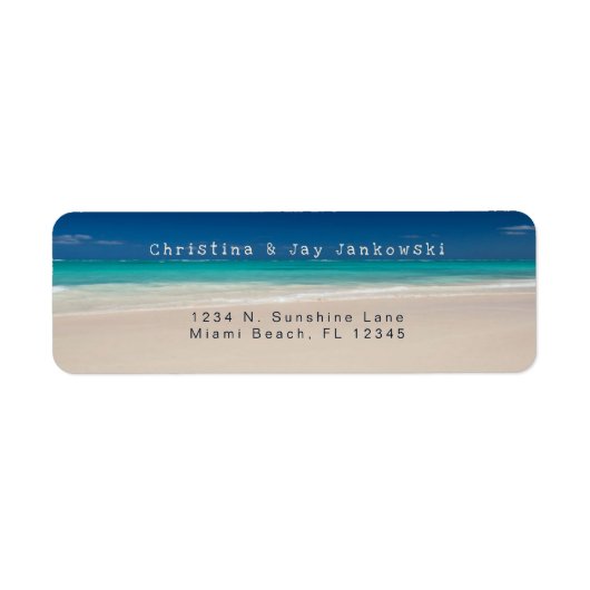 Tropischer Strand Türkisblau (Vorne)