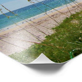 Tropischer Strand und Meeresfrüchte Fotodruck (Ecke)