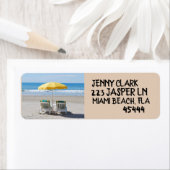 TROPISCHER STRAND UND STÜHLEN RÜCKSENDEADRESSEN-AU (Insitu)