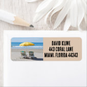 TROPISCHER STRAND UND STÜHLEN RÜCKSENDEADRESSEN-AU (Insitu)