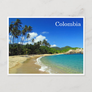 Tropischer Strand von Tayrona Postkarte