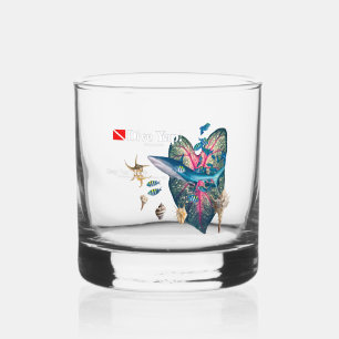Tropischer Strand Whiskyglas