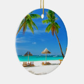 TROPISCHER STRAND-WUNSCH WAREN SIE HIER KERAMIKORNAMENT (Rechts)