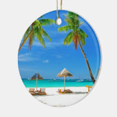 TROPISCHER STRAND-WUNSCH WAREN SIE HIER KERAMIKORNAMENT (Links)