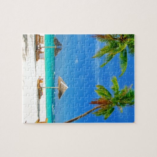 TROPISCHER STRAND-WUNSCH WAREN SIE HIER PUZZLE (Horizontal)