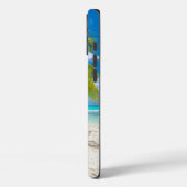 Tropischer Strandpalmenbaum Personalisiert Case-Mate iPhone Hülle (Rückseite / Links)