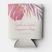 Tropischer Strandrosa Dosenkühler (Vorderseite)